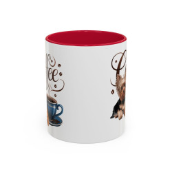 Tasse Chien Yorkshire Café – Mug Amoureux des Chiens – Cadeau Original – Céramique 325ml