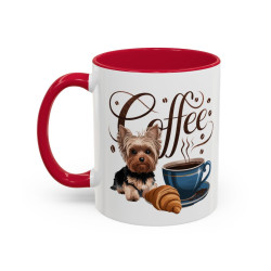 Tasse Chien Yorkshire Café – Mug Amoureux des Chiens – Cadeau Original – Céramique 325ml