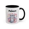 Tasse Chaton Personnalisable – Mug Chat Kawaii Cœurs – Cadeau Amoureux des Chats – Céramique 325ml
