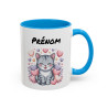 Tasse Chaton Personnalisable – Mug Chat Kawaii Cœurs – Cadeau Amoureux des Chats – Céramique 325ml
