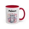 Tasse Chaton Personnalisable – Mug Chat Kawaii Cœurs – Cadeau Amoureux des Chats – Céramique 325ml