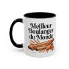 Tasse Meilleur Boulanger du Monde – Mug Boulangerie Pain Croissant – Cadeau Boulanger – Céramique 325ml