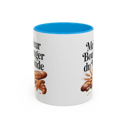 Tasse Meilleur Boulanger du Monde – Mug Boulangerie Pain Croissant – Cadeau Boulanger – Céramique 325ml