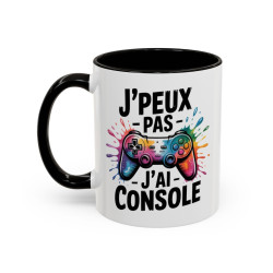 Tasse Gamer Humour – Mug J’peux pas j’ai console – Cadeau Geek Gaming – Céramique 325ml