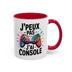 Tasse Gamer Humour – Mug J’peux pas j’ai console – Cadeau Geek Gaming – Céramique 325ml