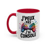 Tasse Gamer Humour – Mug J’peux pas j’ai console – Cadeau Geek Gaming – Céramique 325ml