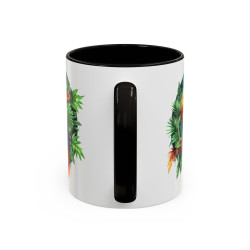 Tasse Perroquet Tropical – Mug Oiseau Exotique Jungle – Cadeau Nature Voyage – Céramique 325ml
