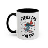 Tasse J’Peux Pas J’Ai Ski – Mug Humour Montagne Hiver – Cadeau Skieur – Céramique 325ml