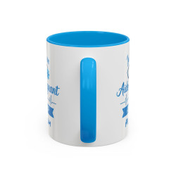 Tasse Aide-Soignant Personnalisée – Mug Métier Santé Cadeau Collègue – Céramique 325ml – Noir Bleu Rouge