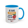 Tasse Je Suis Infirmier – Mug Humour Infirmier Cadeau Collègue – Céramique 325ml Noir Bleu Rouge