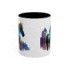Mug Cheval Silhouette Forêt – Tasse Nature Artistique – Cadeau Passion Équitation – Céramique 325ml