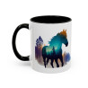 Mug Cheval Silhouette Forêt – Tasse Nature Artistique – Cadeau Passion Équitation – Céramique 325ml