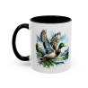 Mug Canard Colvert en Vol – Tasse Nature Oiseau Sauvage – Cadeau Chasseur Passionné Nature – Céramique 325ml