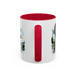 Mug Canard Colvert en Vol – Tasse Nature Oiseau Sauvage – Cadeau Chasseur Passionné Nature – Céramique 325ml