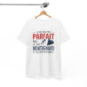 T-shirt Humour Je ne suis pas Parfait mais je suis Montagnard – Tee Shirt Randonnée Montagne Unisexe
