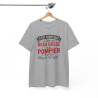 T-shirt Humour Beau Gosse et Pompier – Tee Shirt Drôle Métier Pompier Unisexe Blanc Gris Sport