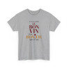 T-shirt Humour Je Suis Comme le Bon Vin Je me Bonifie Avec l’Âge – Tee Shirt Anniversaire Drôle Unisexe Blanc Gris