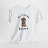 T-shirt Loutre Mignonne Boudeuse – Tee Shirt Animal Cartoon Drôle Unisexe Blanc Gris Sport – Idée Cadeau Amoureux des Loutres