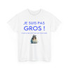 Tee shirt Je suis pas gros c'est le tee shirt qui est mal taillé ! Humour drôle amusant idée cadeau
