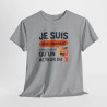 T-shirt Aide-Soignant Humour J’ai Vu Plus de  qu’un Acteur du X – Tee Shirt Métier Santé Unisexe Blanc Gris Sport
