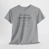 T-shirt Humour Médecin “Une Sage Docteure a un Jour Écrit” – Tee Shirt Profession Médicale  Blanc, Gris Sport et Noir