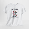 T-shirt Femme Humour “Taticorn” – Comme une Tata Normale Mais en Plus Géniale – Blanc, Gris Sport, Noir