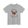 Tee Shirt Carlin Humour Il paraît que j’ai la langue bien pendue – T-shirt Chien Mignon et Drôle Blanc Gris Noir