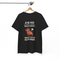 Tee Shirt Humour Je ne fais pas de bruit Je laisse mon pantalon chuchoter – Sanglier Drôle Cri de Guerre