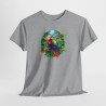 Tee Shirt Perroquet Tropical Ara Coloré – T-shirt Jungle Exotique Nature – Blanc Gris Noir – Idée Cadeau Amoureux des Oiseaux