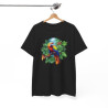 Tee Shirt Perroquet Tropical Ara Coloré – T-shirt Jungle Exotique Nature – Blanc Gris Noir – Idée Cadeau Amoureux des Oiseaux