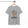 Tee Shirt J’ai toujours la patate – T-shirt Humour Pomme de Terre Drôle Blanc Gris Noir – Idée Cadeau Fun