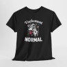 Tee Shirt Vachement Normal Vache Drôle – T-shirt Humour Animal Ferme Blanc Gris Noir – Idée Cadeau Fun