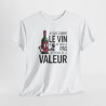 Tee Shirt Je Suis Comme Le Vin Je Prends De La Valeur – T-shirt Humour Vin Bouteille Drôle Blanc Gris Noir –