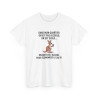 Tee Shirt Humour Kangourou On Boit De L’alcool Pour Économiser L’eau – T-shirt Drôle Apéro Vin Blanc Gris Noir