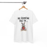 Tee Shirt Ne Ramène Pas Ta Fraise – Lapin Drôle avec Fraise – T-shirt Humour Blanc Gris Noir Idée Cadeau