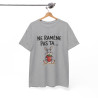 Tee Shirt Ne Ramène Pas Ta Fraise – Lapin Drôle avec Fraise – T-shirt Humour Blanc Gris Noir Idée Cadeau