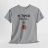 Tee Shirt Ne Ramène Pas Ta Fraise – Lapin Drôle avec Fraise – T-shirt Humour Blanc Gris Noir Idée Cadeau