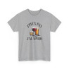 Tee Shirt J’Peux Pas J’Ai Apéro – T-shirt Humour Apéro Vin Bière Whisky – Tee Shirt Drôle Blanc Gris Noir