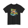 Tee Shirt Poisson Tropical Coloré – Illustration Aquatique Nature et Fleurs – T-shirt Animal Marin