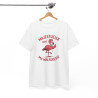 Tee Shirt Flamant Rose Humour – Majestueux Dans Ma Maladresse – T-shirt Animal Drôle Blanc Gris Noir Idée Cadeau