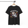 Tee Shirt Chèvre Astronaute Vers Les Étoiles – T-shirt Animal Espace Humour Science Blanc Gris Noir Idée Cadeau