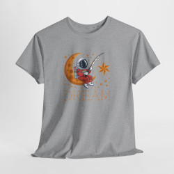 Tee Shirt Astronaute Dream – Astronaute sur la Lune Pêchant une Étoile – T-shirt Espace Astronomie