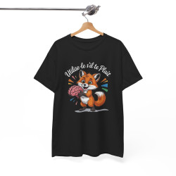 Tee Shirt Renard Humour Utilise-le s’il te plaît – Renard avec Cerveau Drôle – T-shirt Humour Animaux