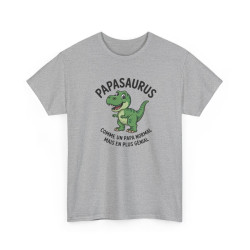Tee Shirt PapaSaurus Comme un Papa Normal Mais en Plus Génial – Dinosaure Papa Humour – T-shirt Fête des Pères