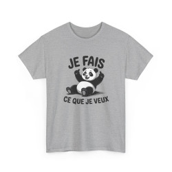 Tee Shirt Panda Humour Je Fais Ce Que Je Veux – Panda Cartoon Amusant – T-shirt Animaux Drôle