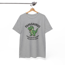 Tee Shirt PapaSaurus Comme un Papa Normal Mais en Plus Génial – Dinosaure Papa Humour – T-shirt Fête des Pères
