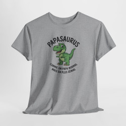 Tee Shirt PapaSaurus Comme un Papa Normal Mais en Plus Génial – Dinosaure Papa Humour – T-shirt Fête des Pères