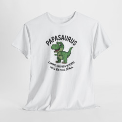 Tee Shirt PapaSaurus Comme un Papa Normal Mais en Plus Génial – Dinosaure Papa Humour – T-shirt Fête des Pères