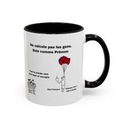 Tasse Ballons Cœurs Humoristique – Mug Amour Rebelle Personnalisé – Cadeau Original – Céramique 325ml