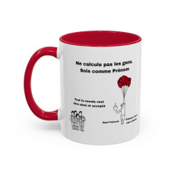 Tasse Ballons Cœurs Humoristique – Mug Amour Rebelle Personnalisé – Cadeau Original – Céramique 325ml
